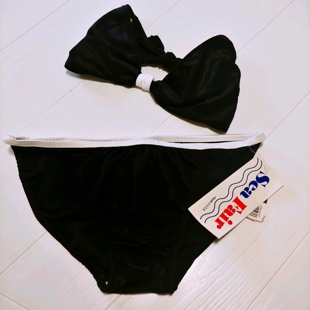 Vintage Sea Fair 2 piece Strapless Swimsuit